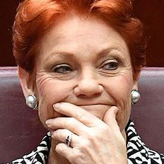 Pauline Hanson in Senate (Getty)