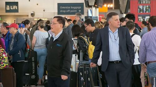 Sydney Airport passengers have experienced significant delays. (9NEWS)