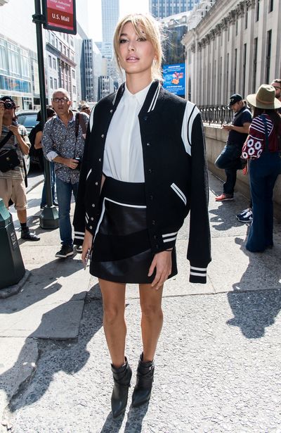 Hailey Baldwin at the Public School show during Spring 2016 New York Fashion Week on September 13, 2015.