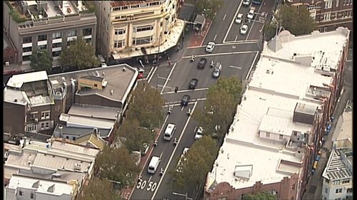 Security has been ramped up around the city to deal with Mr Obama's arrival. Picture: 9NEWS.