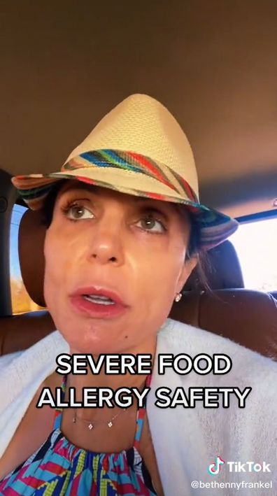 Bethenny Frankel, TikTok, severe food allergy