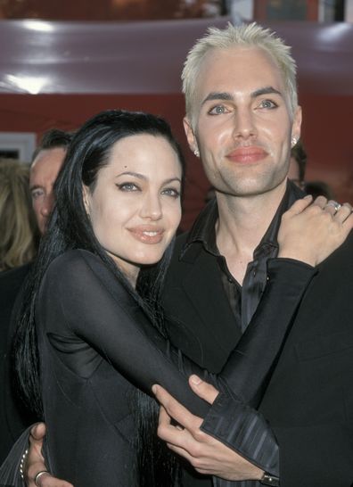 Angelina Jolie and James Haven at the Academy Awards in 2000.