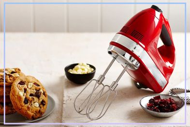 9PR: KitchenAid Artisan Hand Mixer, Empire Red