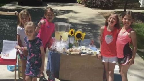 The students raised US$120 for Pearl's surgeries. (CBS North Carolina)