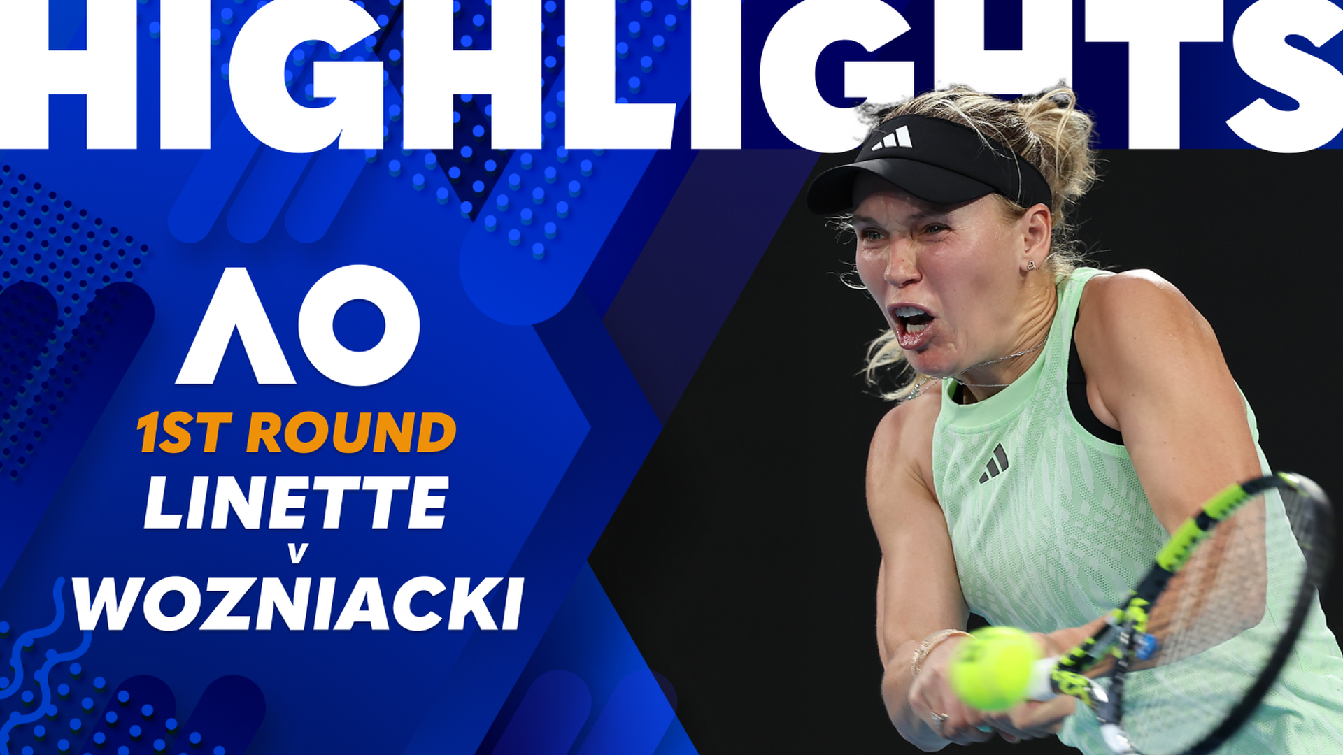 Magda Linette v Caroline Wozniacki: Australian Open Tennis Season 2024,  Short Video