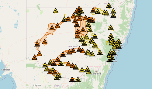 More than 60 flood warnings are in effect for NSW, with almost twenty "watch and act".