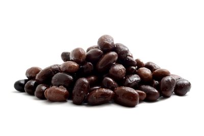 Black beans: 1/2 cup
has 20g carbs, 8g fibre, 114 calories