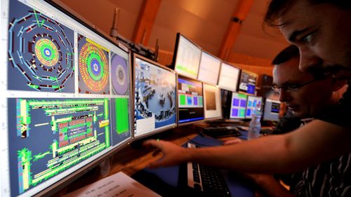 Scientists use sophisticated technology to trace the interactions and behaviour of particles in the LHC. (AAP)