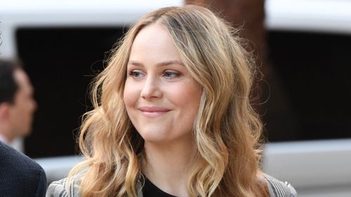 Actor Eryn Jean Norvill arrives the Federal Court prior to giving evidence in the Geoffrey Rush defamation case in Sydney, Tuesday, October, 30, 2018. 