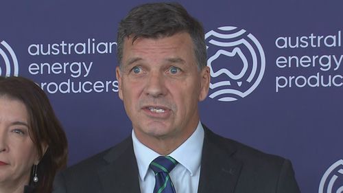 Muhalefet Lideri Angus Taylor, Avustralya Enerji Üreticileri konferansında konuşuyor.