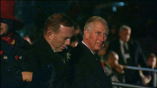 Prime Minister Tony Abbott and Prince Charles have arrived at Gallipoli for the Anzac Day ceremony. (9NEWS)