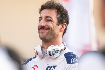 Daniel Ricciardo of AlphaTauri looks on ahead of the Abu Dhabi Grand Prix.