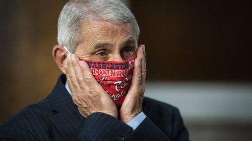 Dr Anthony Fauci has urged the public to wear masks, a plea ignored by Donald Trump.