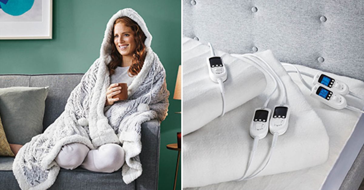 Winter home heating special buy sales: Throw blankets and heaters from ALDI  and The Reject Shop