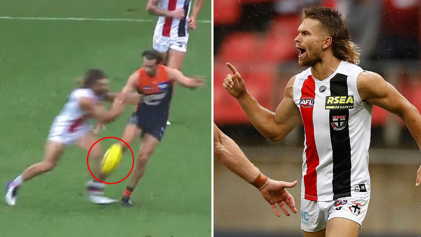 'A bump is not a tackle': Giants left puzzled at late free kick as Saints secure courageous victory