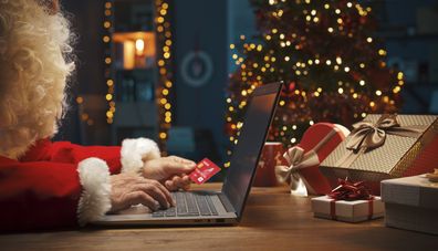 Santa shopping online