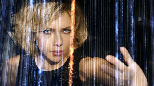 Scarlett Johansson is a scene from "Lucy". (AAP)