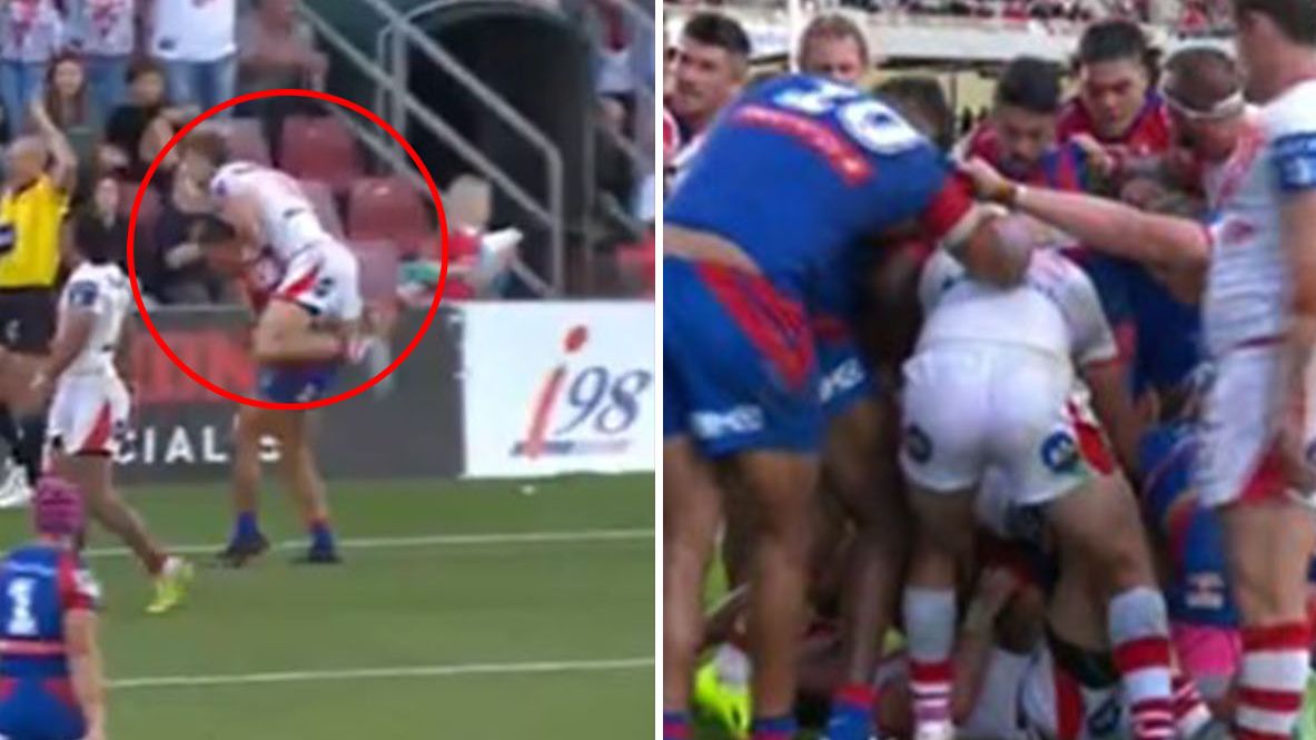 Dragons star Zac Lomax blasted for 'ridiculous' act during win over Knights