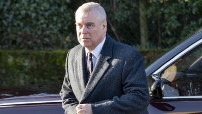 Prince Andrew attending church with Queen Elizabeth