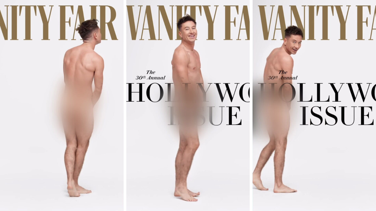 Barry Keoghan poses nude in star-studded Vanity Fair cover shoot -  9Celebrity