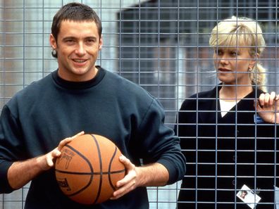 Deborra-Lee Furness and Hugh Jackman in the '90s television series Correlli, where they met and fell in love.