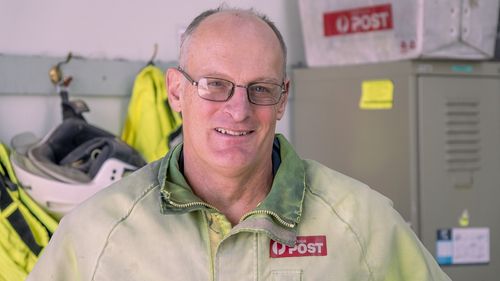 Motorcycle postie Tony Gadsby, who has spent more than two decades delivering mail and parcels, said he was recently the victim of a dog bite while covering a new route.