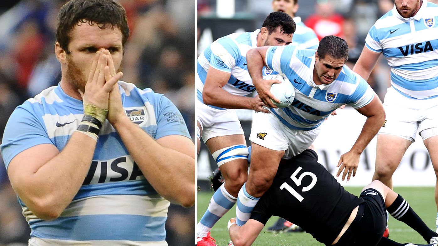 Emotions run high as Argentina defeat the All Blacks for the first time ever. (Getty)