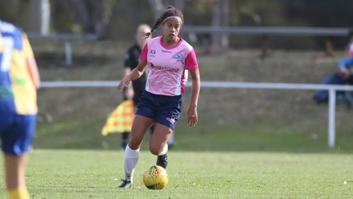 Currently, Mary plays for the Bankstown City Lions Football Club in Sydney. Picture: AAP.