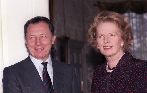 Jacques Delors meets Margaret Thatcher