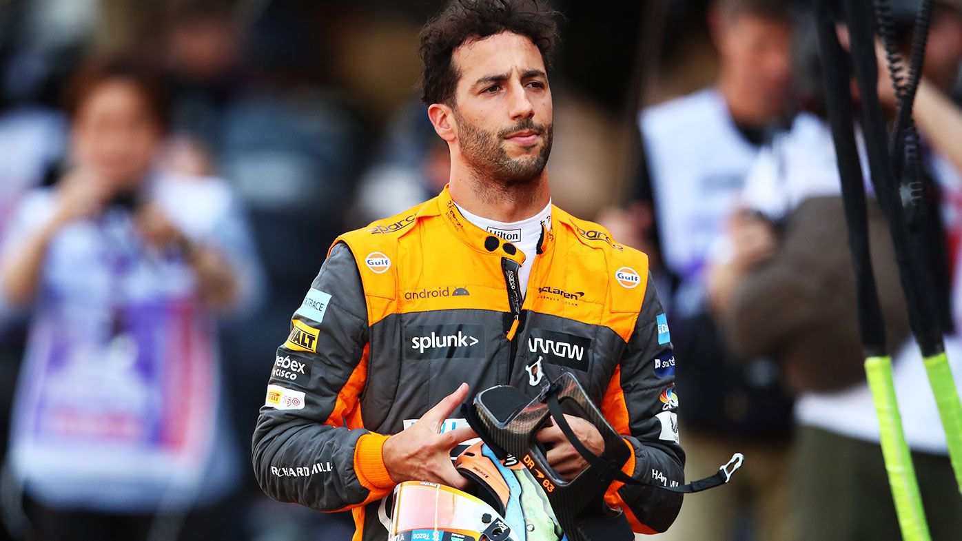 Daniel Ricciardo of Australia and McLaren walks in the Pitlane at Monaco