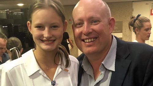 Madison, pictured here with her father Michael Fanshawe, wants to warn others to take their allergies seriously.