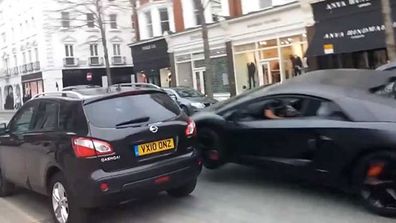 Lamborghini in London luxury-quarter crash