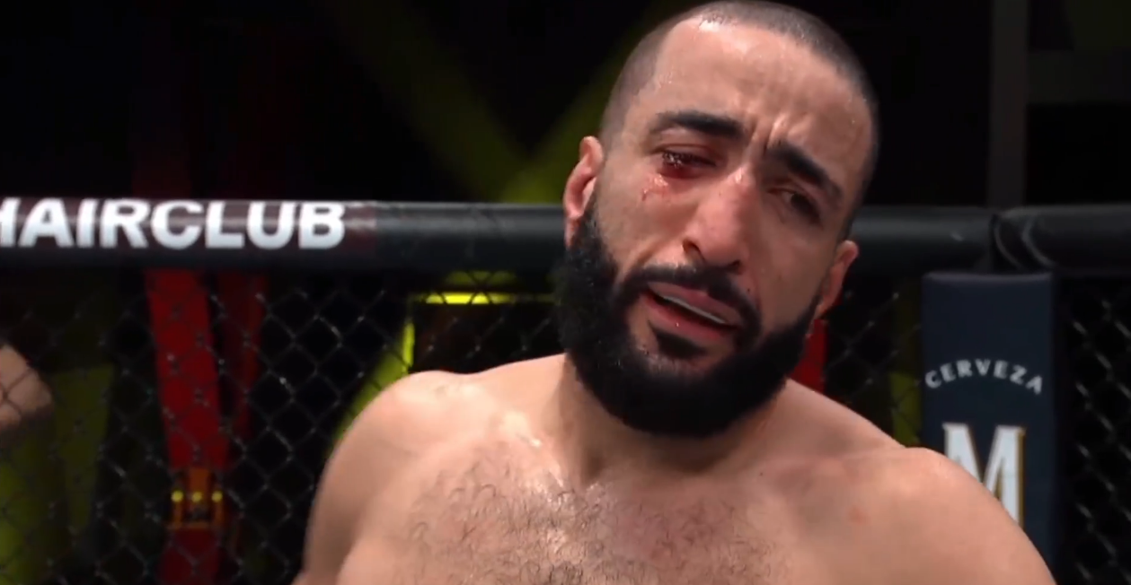 UFC fighter Belal Muhammad felled by brutal eye poke