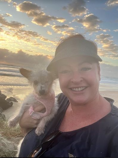 Shelly Horton with dog Bella