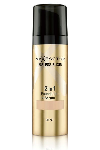 <a href="https://www.priceline.com.au/max-factor-ageless-elixir-2-in-1-foundation-serum-30-ml" target="_blank">Ageless Elixir 2 in 1 Foundation + Serum, $33.95, Max Factor</a>