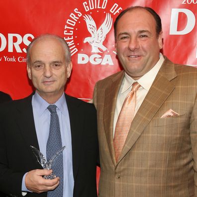 David Chase and James Gandolfini in 2006.