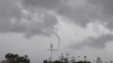 A major storm cell hit Sydney overnight.