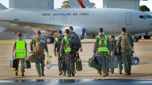 Australian personnel departed the Amberley and Williamstown bases this morning. (ADF)