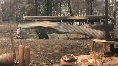 Fire tore through the Bowraville property almost a year ago.