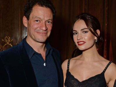 Lily James and Dominic West.