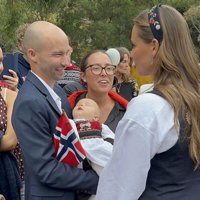 Norway's Princess Ingrid Alexandra at her first official royal engagement in Australia, attending National Day celebrations in Sydney on May 17, 2026.