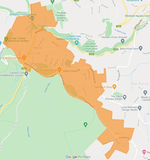 yarra valley water warning Kallista The Patch