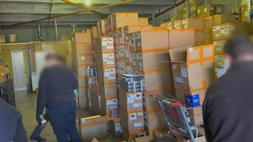 A $10million, 25 tonne seizure of illegal vapes and nangs has been seized in Perth.