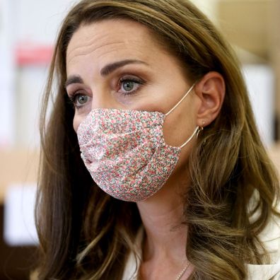 Kate Middleton wearing a face mask