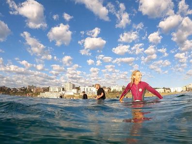 Heidi Sayer of Ocean Therapy Global in the water.