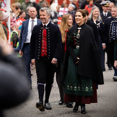 King Frederik and Queen Mary of Denmark on day one of their visit to Torshavn, the Faroe Islands, June 11, 2025.