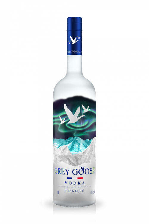 The limited edition of Grey Goose vodka.