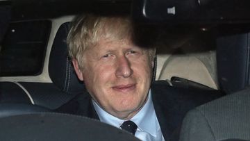 Boris Johnson leaves the House of Commons after MPs voted in favour of allowing a cross-party alliance to take control of the Commons agenda in a bid to block a no-deal Brexit.