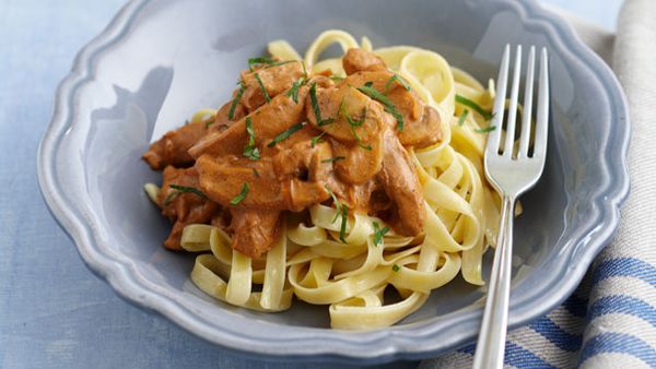 Chicken stroganoff for $10