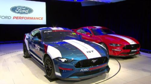 The new Ford Mustang will make its Aussie debut at the Adelaide 500 in March next year. (9NEWS)